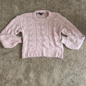 Pink American Eagle Cropped Fit Sweater